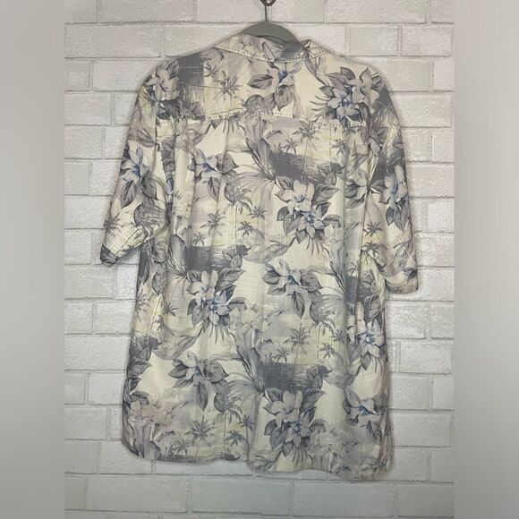 Tommy Bahama Mens 100% Silk Caribbean Tropical Short Sleeve Button Up Shirt M - Picture 9 of 9